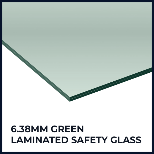 6.38mm Green Laminated Glass