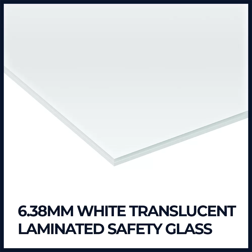 6.38mm White Translucent Laminated Glass