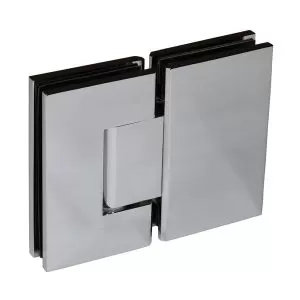 Glass to Glass 180° Shower Door Hinge – Polished Chrome